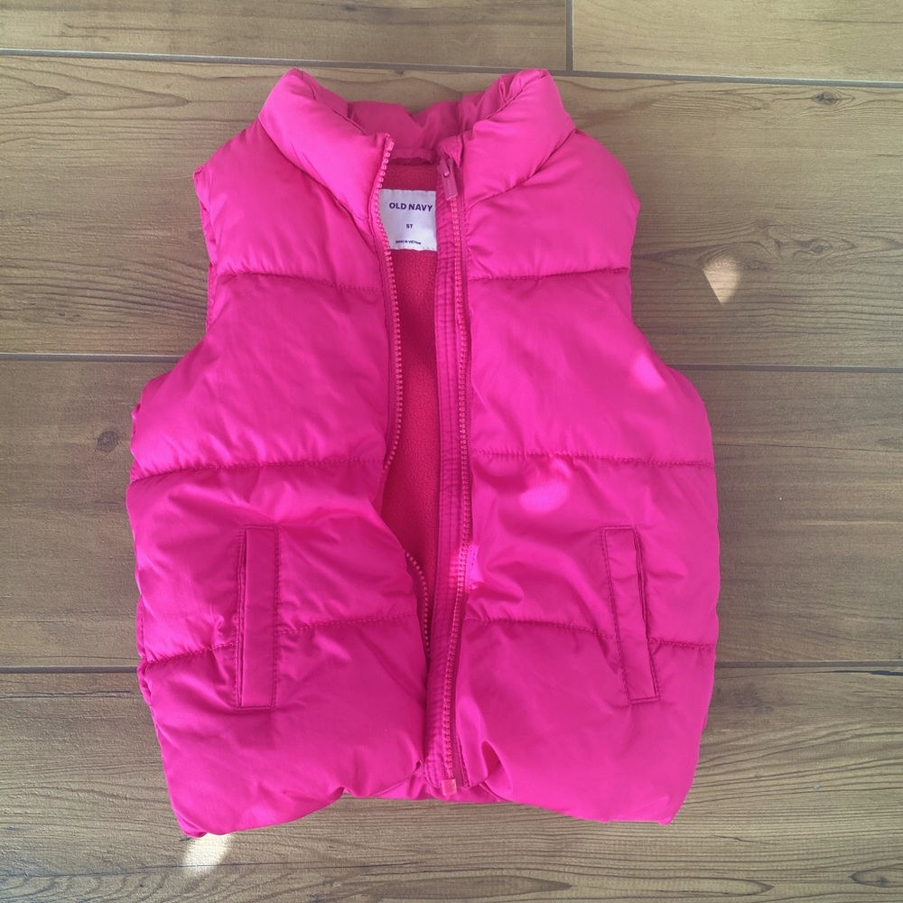Old Navy pink vest